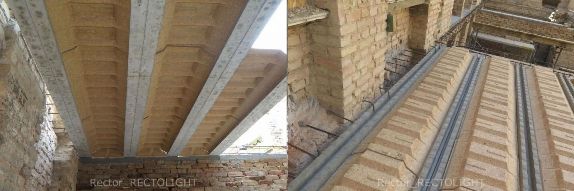 Stropy gęstożebrowe RECTOLIGHT z belkami sprężonymi. fot. Rector